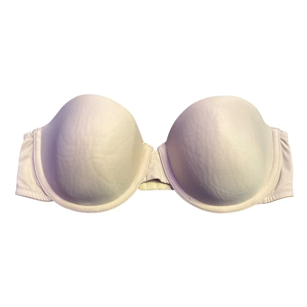 Victoria's Secret Strapless Push Up Bra Nude 38C